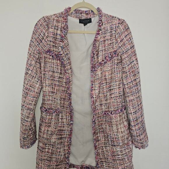 Laundry By Shelli Segal Jackets & Blazers - Laundry pink and white tweed